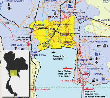 Industrial Estates, Industrial Zones, Industrial Parks and flatted factories in Thailand